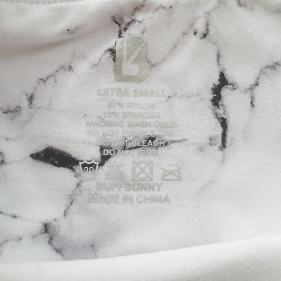 Buffbunny white marble shorts XS cheaper through Ⓜ - Picture 4 of 4